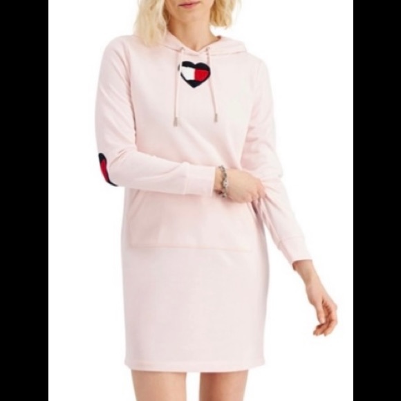 ❤️Tommy Hilfiger NWT Heart Hoodie Dress S - Picture 13 of 13